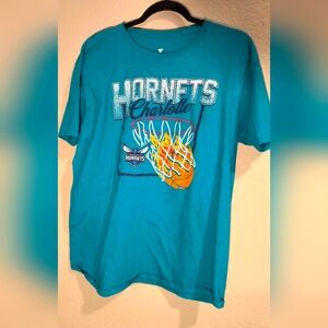 Vintage Charlotte Hornets Teal T-Shirt -- XL